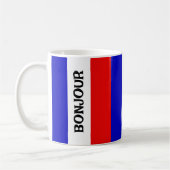 Drapeau français Design Café Mug (Gauche)