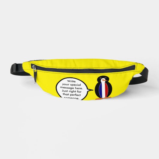 Drapeau français Faune Manchot personnaliser Cadea (Recto)
