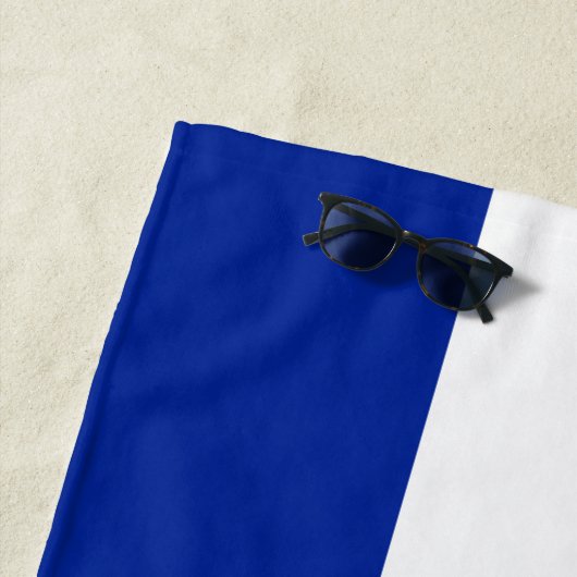 Drapeau français & France monogrammed / serviette  (En situation)