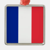 Drapeau français (France) Ornement en céramique (Devant)