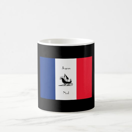 Drapeau français Joyeux Noel Christmas Mug (Centre)