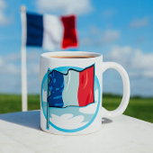 Drapeau Français Rouge Blanc Bleu Café Mug
