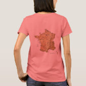 Drapeau France + Carte T-shirt (Dos)