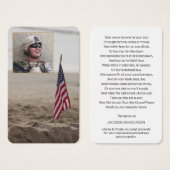 Drapeau funéraire et cartes de voeux de prière pho (Devant & derrière)