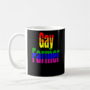 Drapeau gai d'arc-en-ciel de tasse de café de
