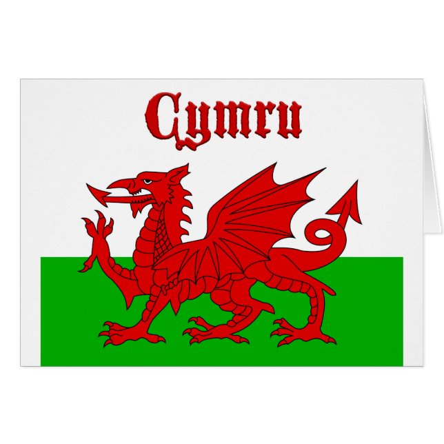 Drapeau gallois Cymru (Devant horizontal)