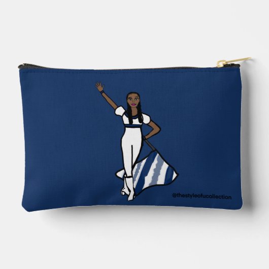 Drapeau / Garde couleur Accessoire Sac Bleu (Verso)