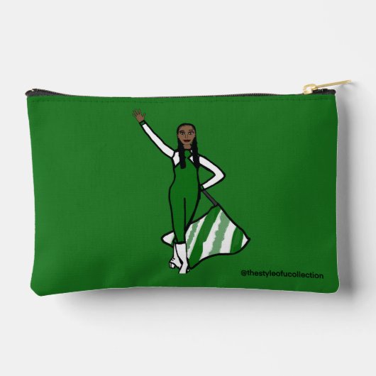 Drapeau / Garde couleur Accessoire Sac Vert (Verso)