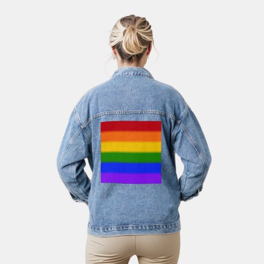 Drapeau Gay pride arc-en-ciel plat (Modèle)