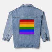 Drapeau Gay pride arc-en-ciel plat (Verso)