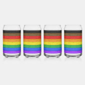 Drapeau gay pride inclusif SlipperyJoe ru texturé (Gauche)