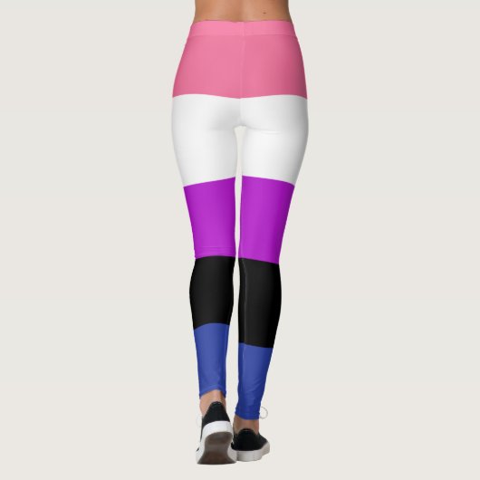 Drapeau Genderfluide Leggings (Dos)