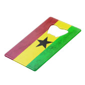 Drapeau Ghana (Afrique de l'Ouest) (Devant Angle)