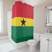 Drapeau Ghana Douche rideau (En situation)