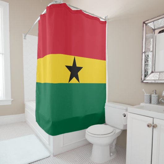 Drapeau Ghana Douche rideau (En situation)