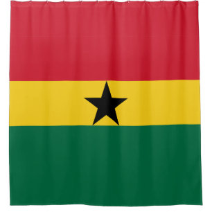 Drapeau Ghana Douche rideau