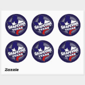 Drapeau Grapevine Texas autocollants d'éclatement (Feuille)