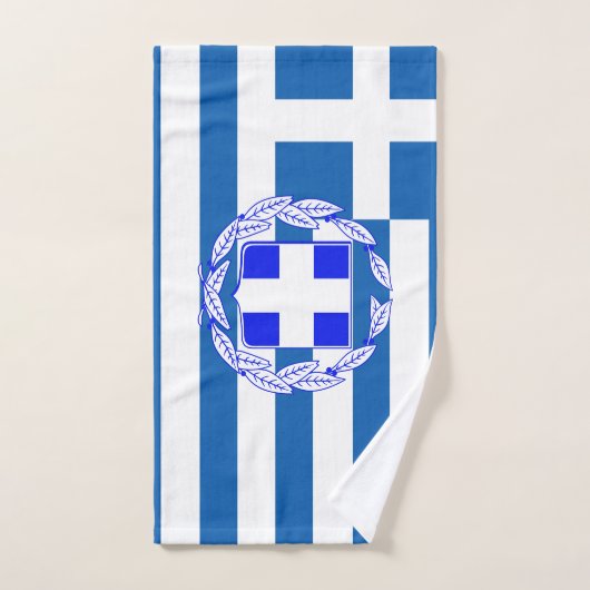Drapeau grec (Serviette à main)