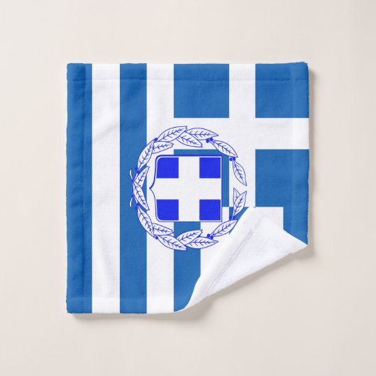 Drapeau grec (Gant de toilette)