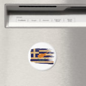 Drapeau grec de Chypre Magnets (In Situ (Lave-vaisselle))