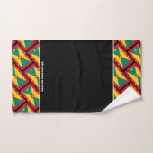 DRAPEAU GRENADA Écriture personnalisée NOIR (Serviette à main)