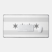 Drapeau gris et blanc de Chicago (Clavier et souris)