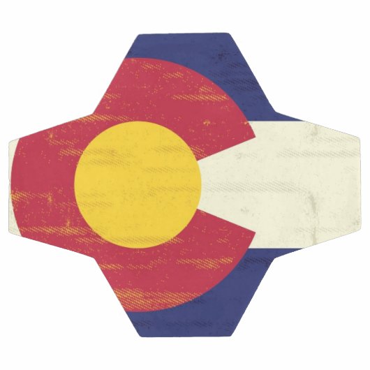 Drapeau Grunge du Colorado (Plat)