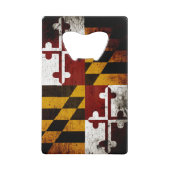 Drapeau grunge noir d'état du Maryland (Devant)