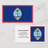 Drapeau Guam Elégant Carte de visite / USA (Devant / Derrière)
