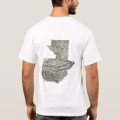 Drapeau Guatemala + Carte + T-shirt Texte (Dos)