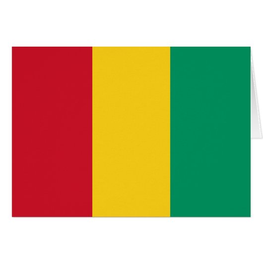 Drapeau Guinée (Devant horizontal)