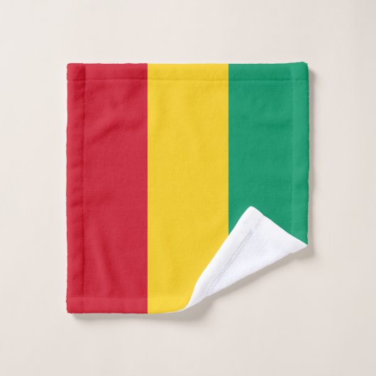 Drapeau Guinée (Gant de toilette)
