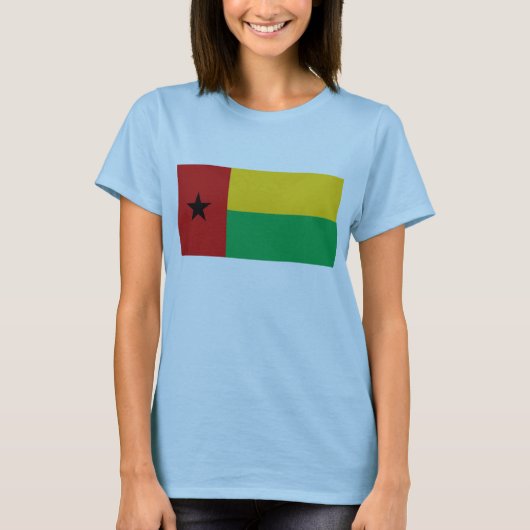 Drapeau Guinée-Bissau x Carte T-shirt (Devant)