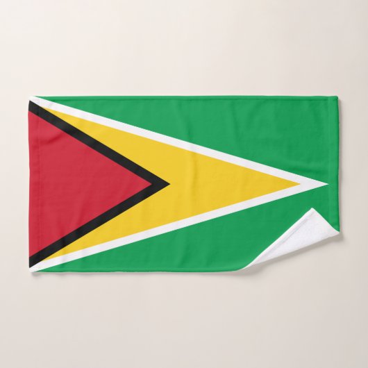 Drapeau Guyana (Serviette à main)