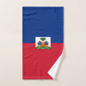 Drapeau Haïti (Serviette à main)