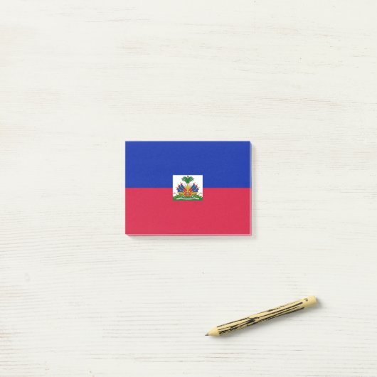 Drapeau Haïti Post-it® Notes (Sur un bureau)