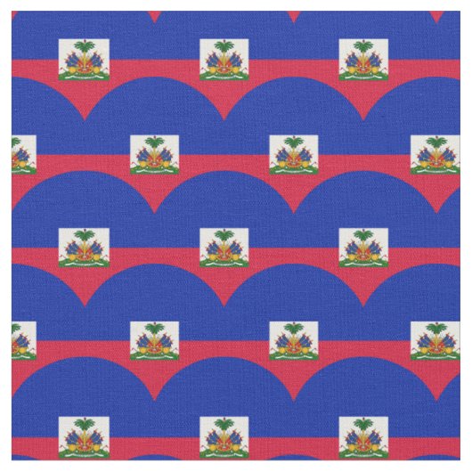 Drapeau haïtien & Haïti Tissu tendance /mode (Fermer)