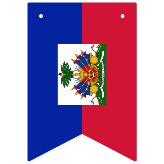 Drapeau haïtien & parti Haïti bannières / mariage (Deuxième drapeau)