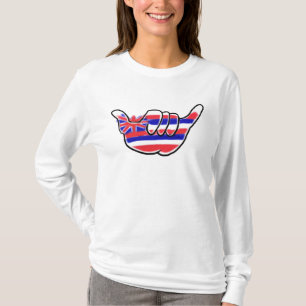Drapeau hawaïen shaka signe dames sweat - shirt à 