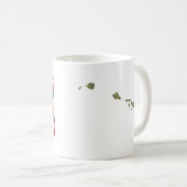 Drapeau hawaïen + Tasse de carte (Devant droit)
