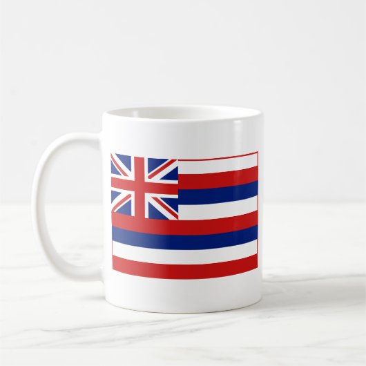 Drapeau hawaïen + Tasse de carte (Gauche)