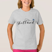 Drapeau Heart Shetland, T-shirt Îles Shetland (Devant)