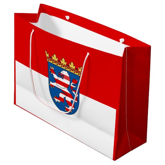 Drapeau Hesse Grand sac cadeau (Devant Angle)