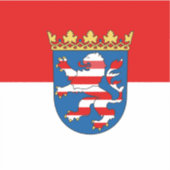 Drapeau Hesse Vinyl Sticker (Devant)