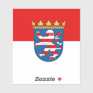 Drapeau Hesse Vinyl Sticker