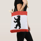 Drapeau HesseDrapeau du Sac fourre-tout de Berlin (De près)