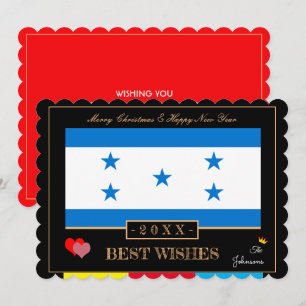 Drapeau hondurien et bonne année/meilleure carte d
