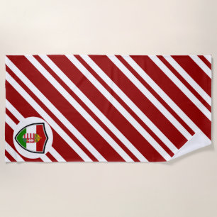 Drapeau hongrois armes serviette de plage