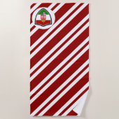 Drapeau hongrois armes serviette de plage (Devant)