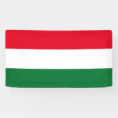 drapeau hongrois de Hongrie bannière personnalisée (Horizontal)